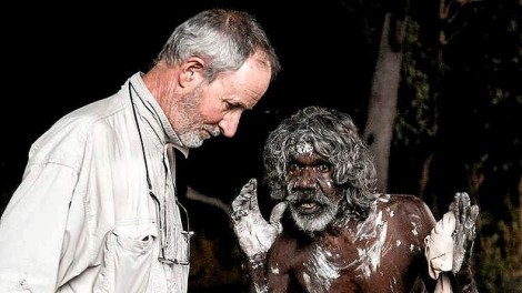 Rolf De Heer and David Gulpilil on set of Charlie's Country (2013)