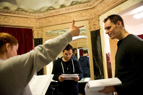 Actor Keith Collins at work in last years Jersey Devil