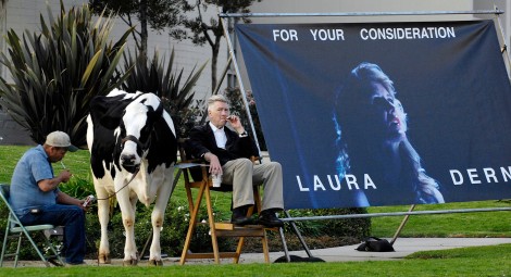 Lynch's creative mind has resulted in many great cow quotes, and this method of promoting Laura Dern for best actress 